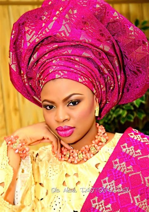 African Loving The Hot Pink African Bride African Head Wraps Nigerian Traditional Dresses