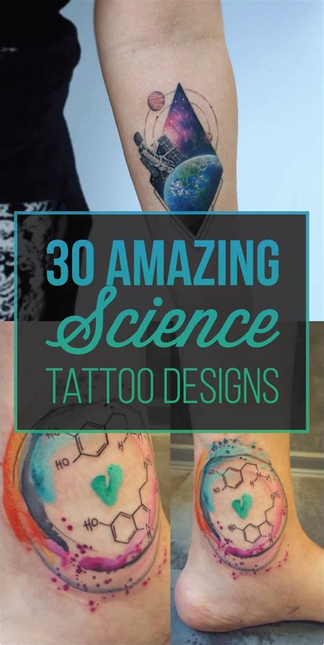 30 Amazing Science Tattoo Designs Tattooblend Science Tattoos