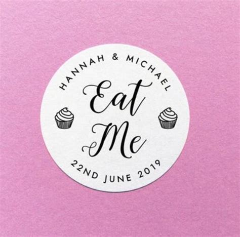 The fda has even made a food label guide so that food and beverage companies can correctly label their food products. personalize eat me Wedding gift Stickers Seals food ...