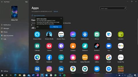 Access Samsung Galaxy Apps In Pc Using Microsoft Your Phone App Android Infotech
