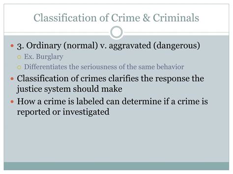 Ppt Defining And Classifying Crime And Criminals Powerpoint Presentation