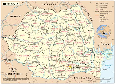 Genaue und detaillierte wettervorhersage hermannstadt. Landkarte Rumänien (Übersichtskarte) : Weltkarte.com ...