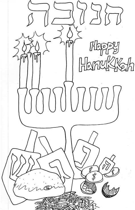 30 Free Hanukkah Coloring Pages Printable