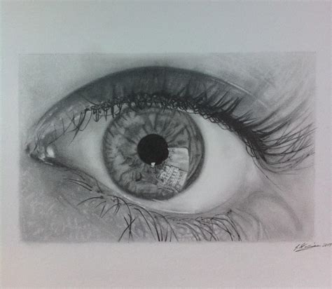 Eye Reflection In Pencil By Samanthamessias On Deviantart