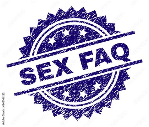 Sex Faq Stamp Seal Watermark With Distress Style Blue Vector Rubber