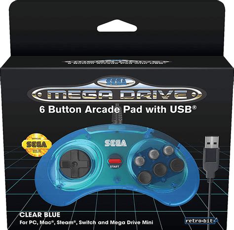 Accessory Bundles And Add Ons Retro Bit Sega Mega Drive 6 Button Usb