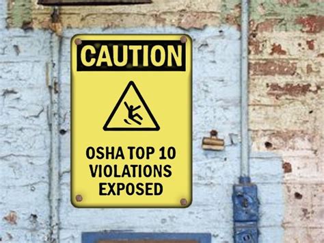 OSHA Violations Top 10 Osha Workplace Safety Violations