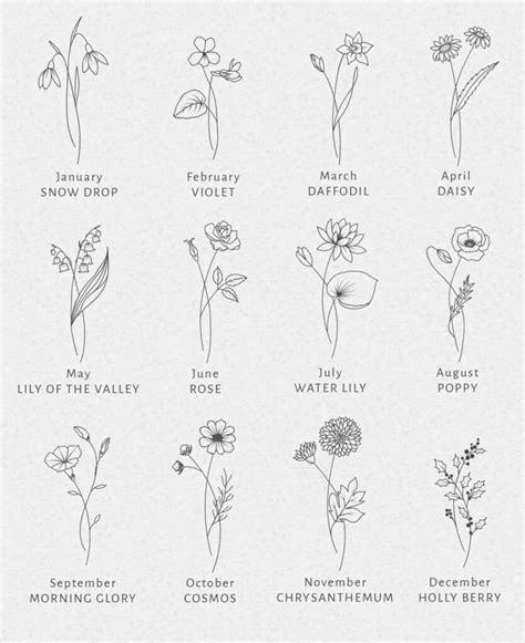 Beautiful Birth Flower Tattoo Ideas Tattoosboygirl