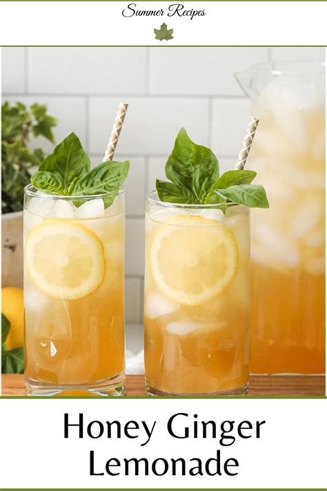 This Honey Ginger Lemonade Is Like Summer In A Glass Get The Recipe