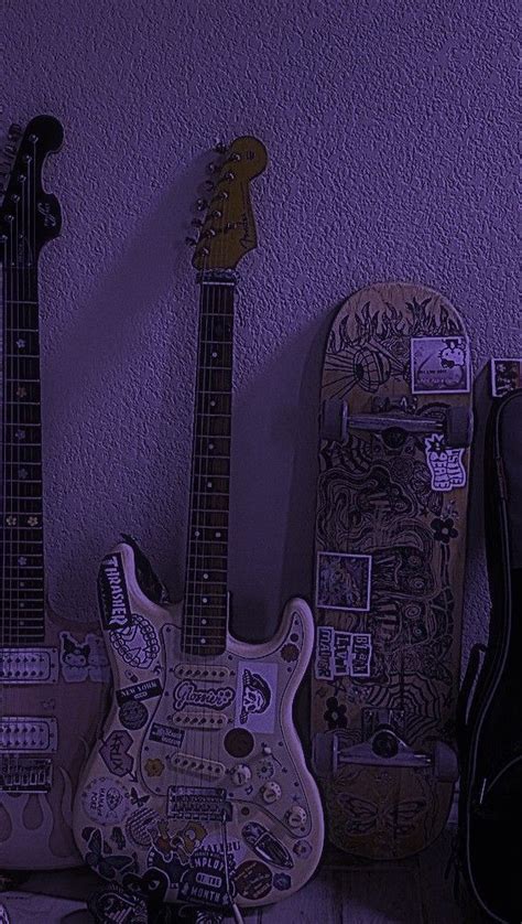 Purple Electric Guitar Wallpapers