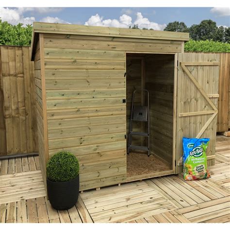 Aston Pent Sheds Bs 5ft X 3ft Pressure Treated