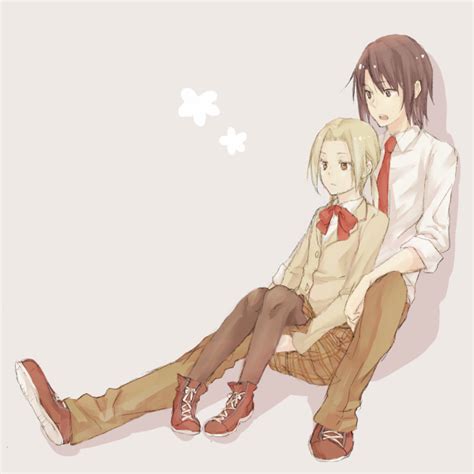 Hagimura Suzu And Tsuda Takatoshi Seitokai Yakuindomo Drawn By Mo