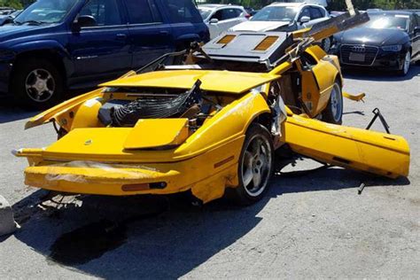 Salvage Supercars In Online Auction Are A Sad Sight
