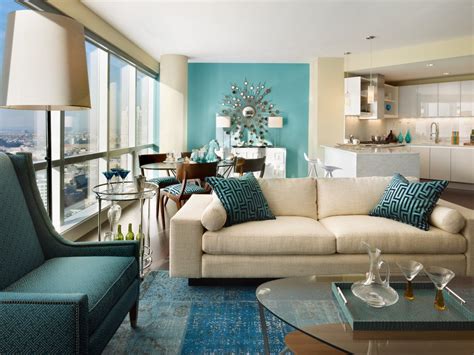 20 Teal Cream And Taupe Living Room