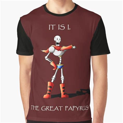 The Great Papyrus T Shirt By Smudgeandfrank Redbubble Undertale