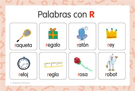 100 Palabras Con R Con Imágenes