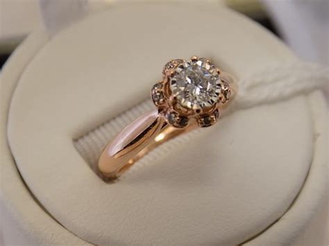 14k Rose Gold Ladies Diamond Engagement Ring Appr 30cttw Preowned Sz 5 1 2 Ted S Pawn Shop