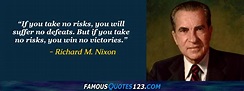 Richard M. Nixon Quotes on Men, Inspiration, Motivation and Perception