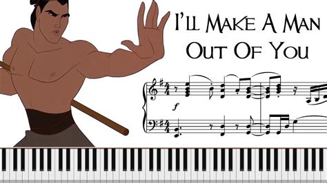 I Ll Make A Man Out Of You From Mulan Sheet Music Youtube