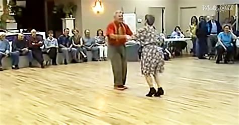 Senior Couple At Dance Show Everyone The Art Of Swing