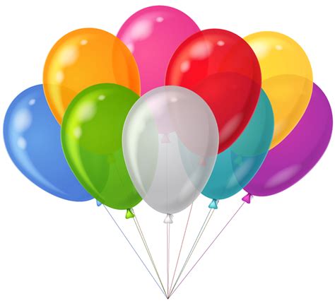 Bunch Transparent Colorful Balloons Clipart Clipart Best Clipart Best