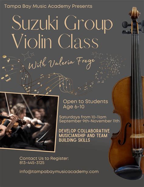 Suzuki Group Violin Tampa Bay Music Academy Llc