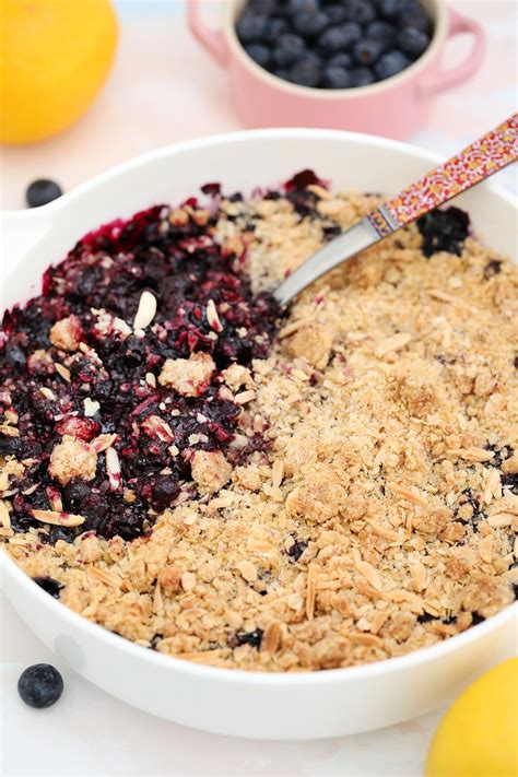 Blueberry Crisp Recipe Video Sweet And Savory Meals