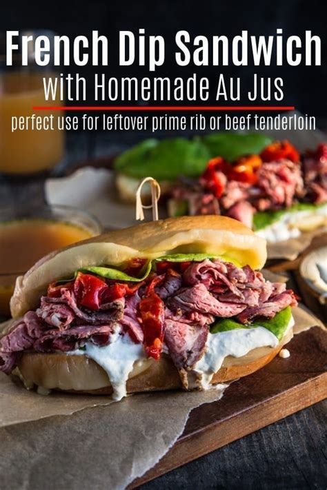 And, it couldn't be simpler to make. French Dip Sandwich with Au Jus | Recipe | French dip, Prime rib recipe, Beef tenderloin recipes