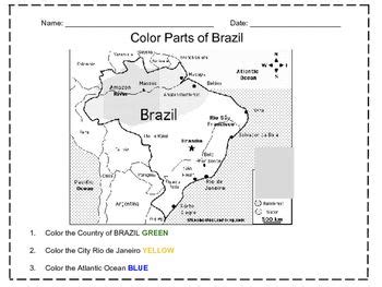 Brazil map coloring page beautiful awesome map japan coloring sheet. Color Map of Brazil | Homeschool olympics, Color, Teaching