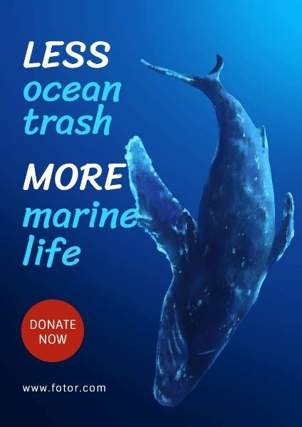 Online Save Ocean Life Flyer Template Fotor Design Maker