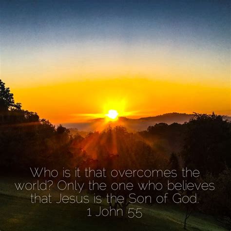 Pin By Dwight Straesser On Inspiration Overcome The World Son Of God