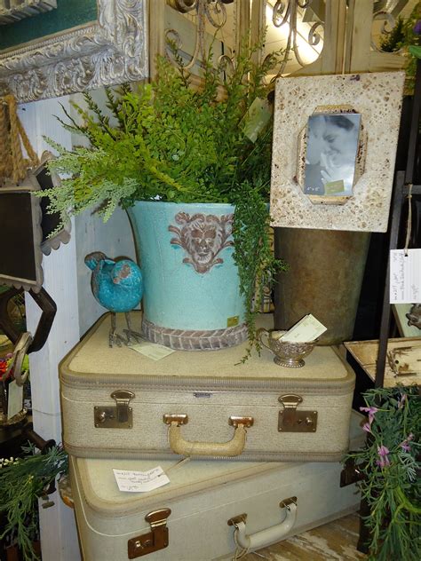 The White Barn In March 2012 I Loooove These Suitcases Flea Market