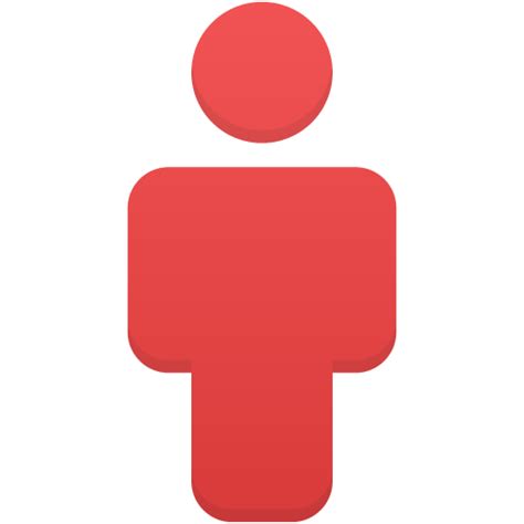 Person Red Icon Transparent Person Redpng Images Vector Freeiconspng Images