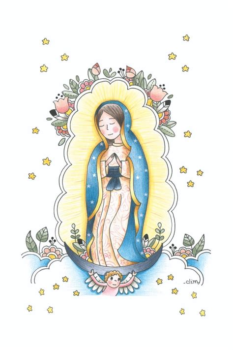 Imagenes De Virgen De Guadalupe Para Dibujar Pin En Catecismo