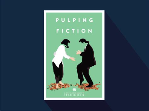 pulp fiction postcard by natalia zaitseva on dribbble
