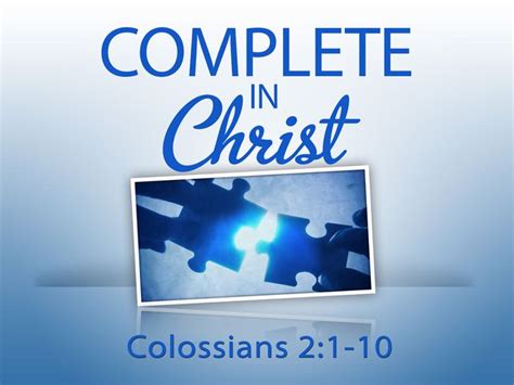 Complete In Christ Ministered By Bishop Dale C Bronner