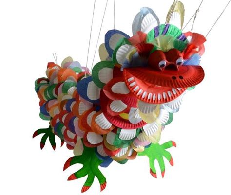 Chinese New Year Crafts Paper Plate Dragon Fun Crafts Kids