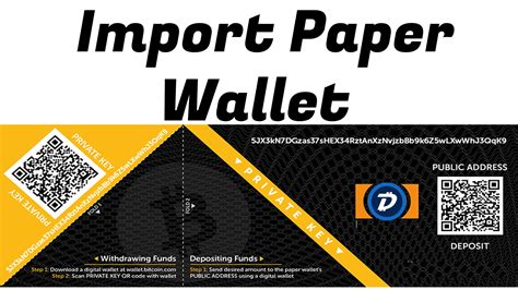 Paper wallet generator for bitcoin, counos coins and other cryptocurrencies. How Import Paper Wallet by Crypto Wallets Info