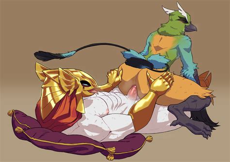 rule 34 abs anal anal sex anthro armor ass avian azir biceps big butt bird chromamorph duo