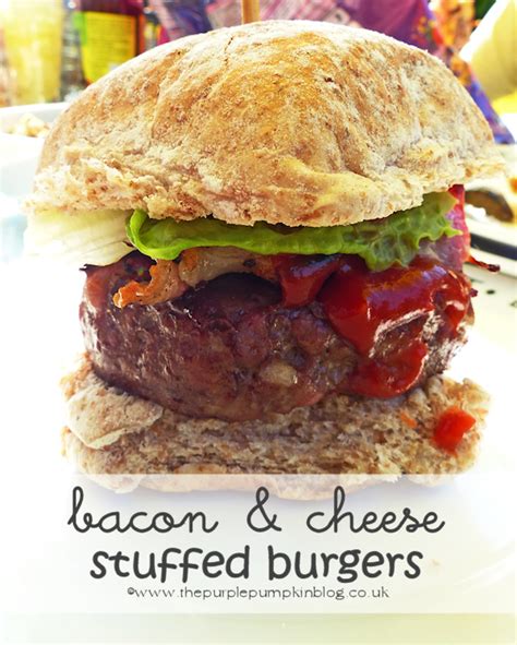 bacon and cheese stuffed burgers