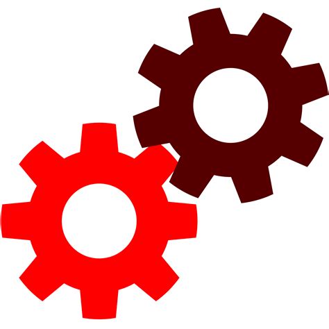 Gears Clipart Red Gears Red Transparent Free For Download On