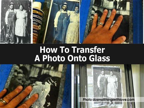 How To Transfer A Photo Onto Glass