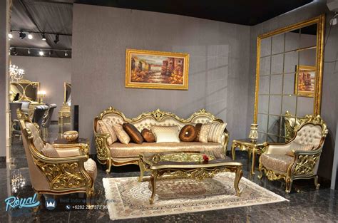 set sofa tamu mewah sultan gold klasik furniture mewah ukir jepara