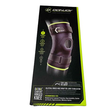 New Donjoy Performance Bionic Comfort Hinged Knee Brace Lxl 190446241263 Ebay