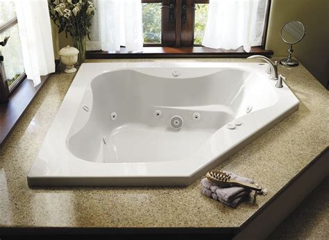 The whirlpool massage bathtubs relax the muscles thoroughly and helps eliminate accumulated toxins through hydro technology. Corner bathtub / acrylic / hydrotherapy - PRIMO®: 6060 ...