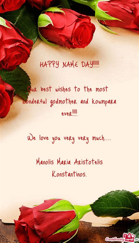 Happy Name Day Free Cards