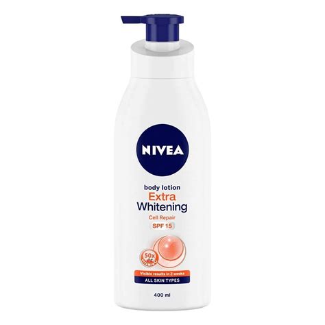 Buy Nivea Extra Whitening Cell Repair Body Lotion Spf 15 400ml Online