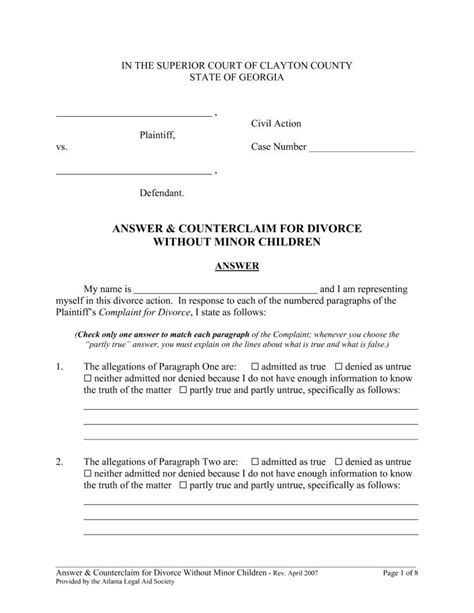 Divorce Decree Sample ≡ Fill Out Printable Pdf Forms Online