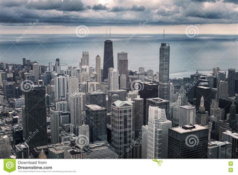 Chicago Cityscape View Stock Photo Image Of America 74503858