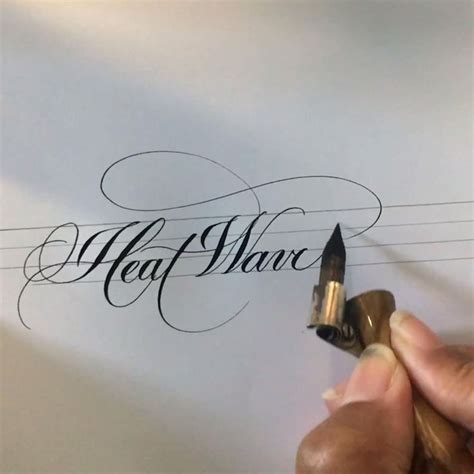 Flourished Calligraphy Heatwave Video Flourish Calligraphy Fancy